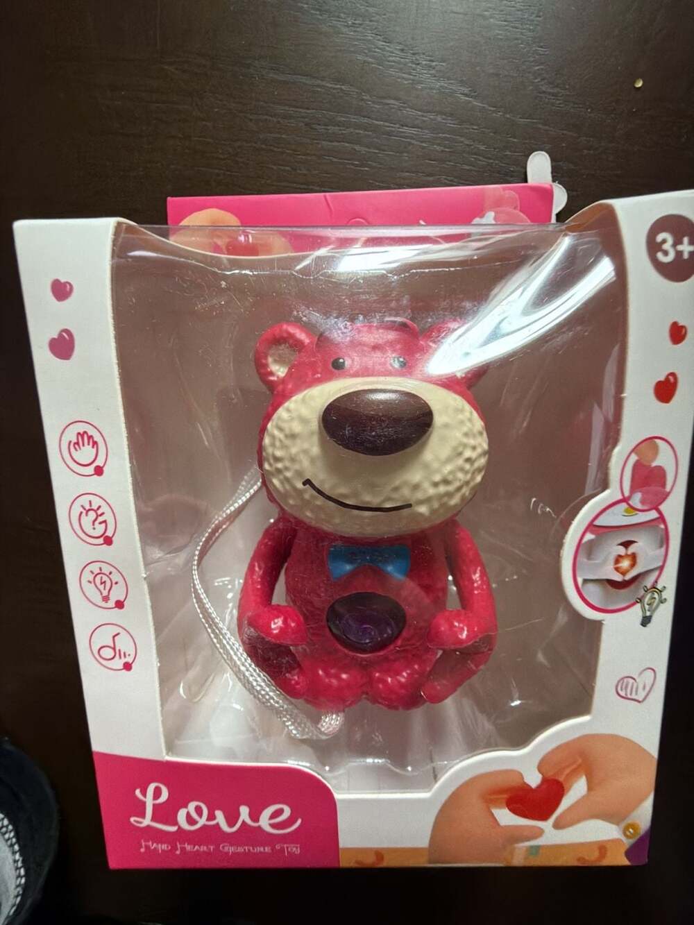 Love Hand Heart Gesture Toy Bear